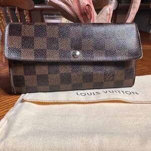 Louis Vuitton Brown Damier Wallet